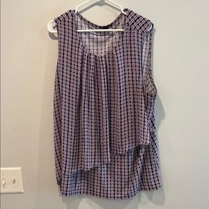 Roz & Ali Pink and Blue Patterned Top